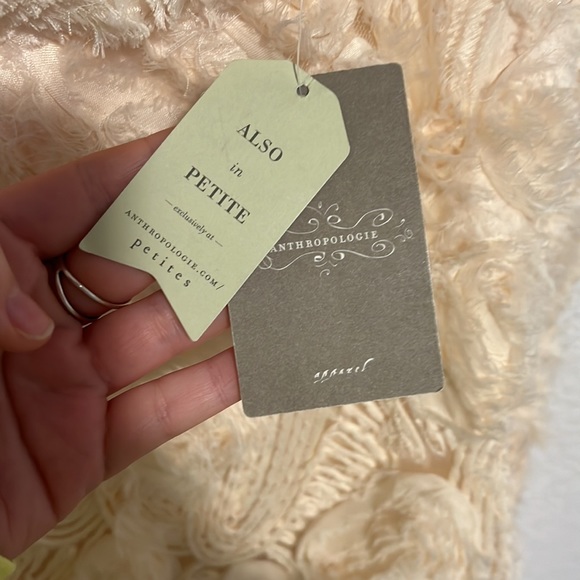 Anthropologie Delicate Cream Skirt - Picture 7 of 7